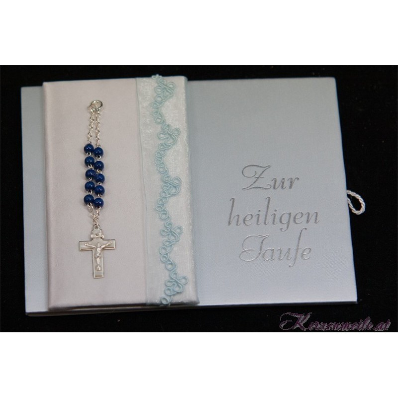 Taufbrief Rosary Blue