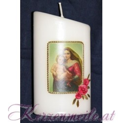 Fotokerze Maria mit Kind Religiöse Kerzen